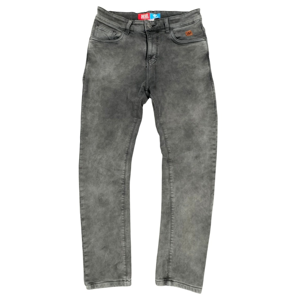 Diesel x Adidas‎ Jeans Mens 30x28 Gray Acid Wash Collaboration Streetwear Pants